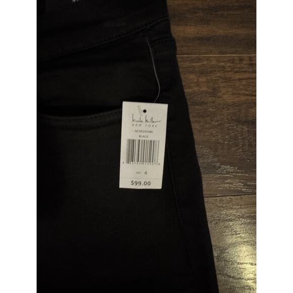 Nicole miller Black Jeans LUXE soho high rise Capri Sz:4 - Picture 3 of 6